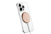 Mobil - Adaptere & Opladere - CRONG MagSpot Wireless Charger – Aluminum MagSafe 15W Inductive Charger - Gold - CRG-MS15W-GLD