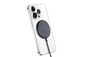Mobil - Adaptere & Opladere - CRONG MagSpot Wireless Charger – Aluminum MagSafe 15W Inductive Charger - Graphite - CRG-MS15W-GRP