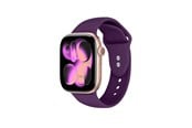 Smartwatch - Tilbehør - CRONG Liquid - Apple Watch Strap 38/40/41/42 mm - Plum - CRG40LQBPLM