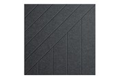 Boligindretning - Middle Atlantic TruTile - acoustic wall panel - square - 61 x 61 cm - charcoal grey - AUTT22SQWSTSMCHG
