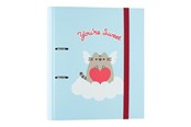 Skrive- og Tegneværktøjer - Pusheen - A4 binder from the Purrfect Love collection - 2 rings elastic band - C2AT0069