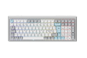 Tastatur - Ducky Cushion 98 Silver - Gaming Tastatur - Nordisk - Sølv - DKCUS2598-DSFIPHCC4S1