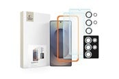 Mobil - Beskyttelsesglas - Tech-Protect Supreme Set for Samsung Galaxy S25 Ultra 2x Tempered Glass for Display / Tempered Glass for Camera - Clear - 5906302322343
