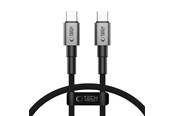 USB kabel - Tech-Protect UltraBoost USB-C DNA PD60W/3A Cable 25 cm - Grey - 5906302380756