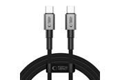 USB kabel - Tech-Protect UltraBoost DNA USB-C PD60W/3A 100 cm Cable - Grey - 5906302380787