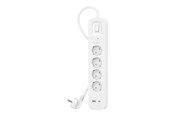 Strømkabel (ekstern) - Belkin Connect - surge protector - with USB-C and USB-A ports - SRB001VF2M-V2