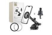 Mobil - Andet Tilbehør - Tech-Protect  N58 Magnetic MagSafe Car Mount for Cockpit Windshield or Air Vent Mount - Black - 5906302360888