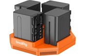 Kamera & objektivtilbehør - SmallRig 4834 NP-F970 4-Channel Camera Battery Charger & 4-Battery Kit - 4834