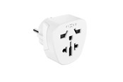 Strømkabel (ekstern) - FIXED Travel Adapter Schuko EU/World White - FIXCT-EU2-WH