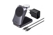 Mobil - Adaptere & Opladere - Anker Prime Wireless Charging Station (3-in-1 MagGo AirCool Foldable) - Black - B25N1G11