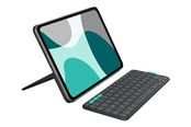 Tastatur - Logitech Flip Folio - keyboard and folio case full size - AZERTY - French - graphite Input Device - Tastatur & Folio sæt - Fransk - Grå - 920-013398