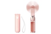 Powerbank - Jisulife Handheld Fan Life8 Plus Portable USB Fan with Power Bank Function 4500mAh and Flashlight - Pink Powerbank - Pink - 4500 mAh - 6975061536741