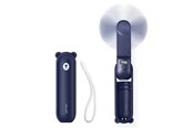 Powerbank - Jisulife Handheld Fan Life8 Mini Portable USB Fan with Power Bank Function 2000mAh and Flashlight - Blue Powerbank - Blå - 2000 mAh - 6975061537182