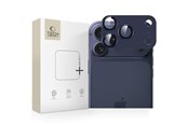 Mobil - Beskyttelsesglas - Tech-Protect Camfull Fit+ Lens Glass for iPhone 17 Pro - Navy Blue - 5906302332595