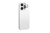 Mobil - Beskyttelsesglas - AmazingThing AR Aluminum 3 Lens Glass with Camera Lens Frame for iPhone 16 Pro / 16 Pro Max - Silver - IP16CAM3SGLA
