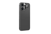 Mobil - Beskyttelsesglas - AmazingThing AR Aluminum 3 Lens Glass with Camera Lens Frame for iPhone 16 Pro / 16 Pro Max - Black - IP16CAM3BKGLA