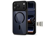 Mobil - Covers & Cases - Tech-Protect Magpeak Magsafe CC Case for iPhone 17 Pro - Clear Black - 5906302333615