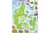 Puslespil - Larsen Puzzles Puzzle Denmark physical with animals - 66 pieces Maxi (36.5x28.5 cm) Floor - K78