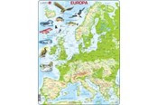 Puslespil - Larsen Puzzles Puzzle Europe Physical Standing - 87 pieces Maxi (36.5x28.5 cm) Floor - K70