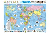 Puslespil - Larsen Puzzles Puzzle World Politics - 107 pieces Maxi (36.5x28.5 cm) Floor - K1