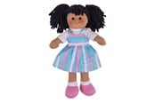 Dukke, bamse og udstyr - Bigjigs Fabric Doll Kira - 28cm - BJD046