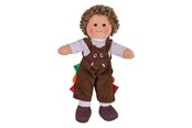 Dukke, bamse og udstyr - Bigjigs Fabric Doll Jack - 28cm - BJD045