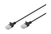 Netværkskabel - DIGITUS patch cable - black - Sort - DK-1618-015S-BL