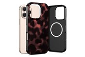 Mobil - Covers & Cases - Tech-Protect Lamano MagSafe Case for iPhone 16 Pro Max - Black & Red - 5906302334513