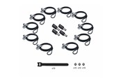 Systemtilbehør (kølepasta mv.) - StarTech.com Startech - security cable lock - 3-in-1 keyed alike/combination security cable lock anti-theft - TAA Compliant - UDUOKA10-LAPTOP-LOCK