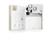 Mobil - Beskyttelsesglas - Tech-Protect Camfull Fit+ Lens Glass for iPhone 17 Pro Max - Silver - 5906302335558