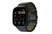 Smartwatch - Tilbehør - Nomad Stratos Band Black Titanium Forest Green FKM - Apple Watch 45/46/49mm - NM009575858