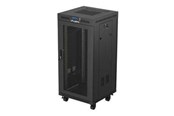Rack skabe - Lanberg FF01 series V2 - rack - 600 x 600 flat pack with mesh door LCD - 24U - FF01-6624-23BL