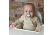 Baby Udstyr - Akuku The soother band with clip DINOSAURS - A0580