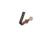 Baby Udstyr - Akuku The soother band with clip GOLDEN STARS - A0585