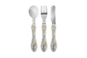 Baby Udstyr - Akuku Stainless steel cutlery set: fork spoon knife - A0103