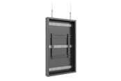 Vægbeslag, AV-Beslag & AV-Møbler - Multibrackets M Pro Series enclosure - low profile - for LCD display - medium - black - Max 50 kg - recommended for 49" - 7340234813902