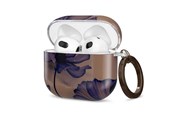 Mobil - Covers & Cases - Tech-Protect Lamano Case for AirPods 4 - Brown & Purple - 5906302352524