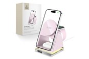 Mobil - Adaptere & Opladere - Tech-Protect QI15W-A43 3in1 MagSafe Inductive Charger - Pink - 5906302380190