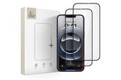 Mobil - Beskyttelsesglas - Tech-Protect Glass Fit+ 2-pack Tempered Glass for iPhone 17e / 16e / 14 / 13 Pro / 13 - Black - 5906302360123