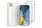 Mobil - Beskyttelsesglas - Tech-Protect Glass Fit+ 2-pack for Xiaomi Poco F8 Pro Ultra - Black - 5906302352661