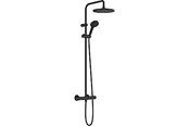 Brus og monteringstilbehør	 - Hansgrohe Vernis Blend showerpipe 240 1jet EcoSmart med term mat sort - 26428670