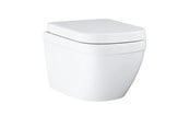 Toiletter, sæder, bideter og reservedele - Grohe Euro Ceramic væghængt toilet inkl. soft close sæde - 39554000
