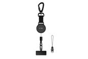 Mobil - Andet Tilbehør - Tech-Protect UrbanLoop Anti-theft Holder with Retractable Phone Cord - Black - 5906302323418