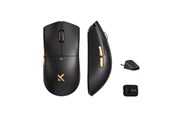 Mus - MCHOSE K7 Ultra Lightweight Wireless (Black Gold) - Gaming Mus - Optisk - 5 knapper - Sort - HW-K7-13