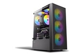 Kabinet - Antec AX27 RGB ELITE - mid tower - Kabinet - Tower - Sort - 0-761345-10205-6