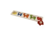 Trælegetøj - Primi Passi - Wooden Studded Board Animal Gutter - PP1004