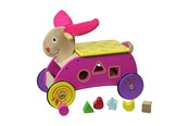 Trælegetøj - Primi Passi - Wooden Shape and Walker Rabbit Pink - PP1061