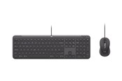 Tastatur - Logitech Signature Slim Wired Combo MK620 for Business - Tastatur & Mus sæt - Schweizisk - Grå - 920-013342