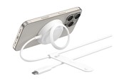 Mobil - Adaptere & Opladere - Belkin UltraCharge 25w Qi2 Pad with kickstand - White - WIA014KQWH