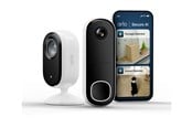 Netværkskamera - Arlo Essential 3 - Essential Outdoor & Doorbell Security Kit - network surveillance camera - with Video Doorbell HD - BUN3080-3001EUS